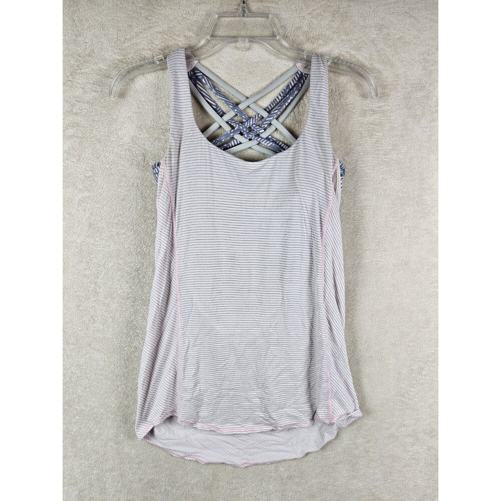 Lululemon Women’s Built In Bra Athletic Tank Top Black Size 4